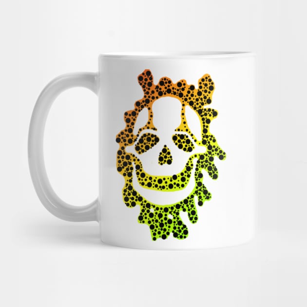 Toxic Skull (Orange & Yellow) by Not Meow Designs 